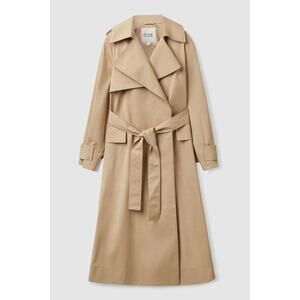 COS Long Khaki Trench Coat US 10